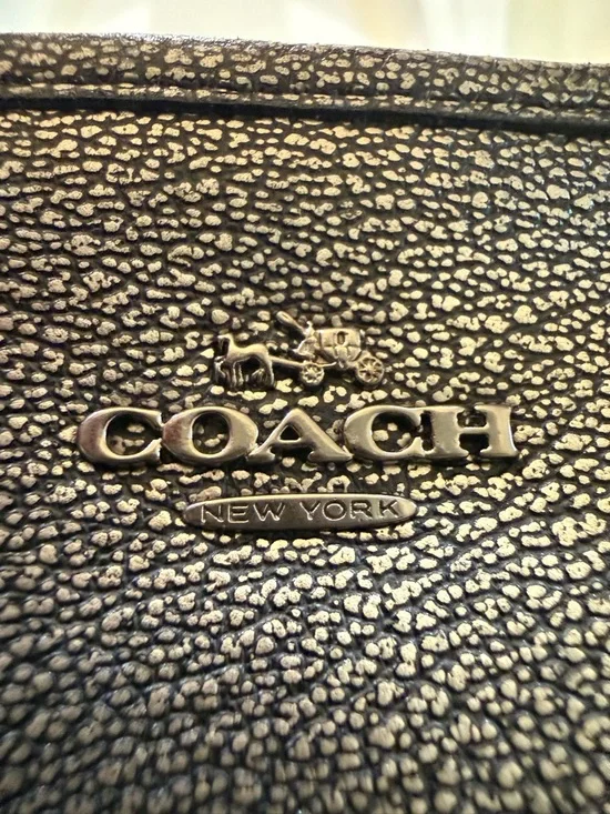 Coach Black Pebbled Leather Satchel with Detachable Strap - Picture 2 of 16